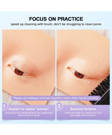 IMAKEUPNOW 3D Realistic Makeup Practice Face Board with Cleaning Brush - Ideal for Eyeshadow, Eyeliner, Eyebrow, Lash Mapping - Perfect for Makeup Artists and Self-taught Models - Buy Online on GoSupps.com