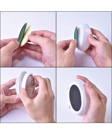 iPobie 2 Pcs Foot Massager Egg Shape Foot File Dry Hard Skin Remover Pain Relief Beauty Healthcare Massage - Buy Online on GoSupps.com