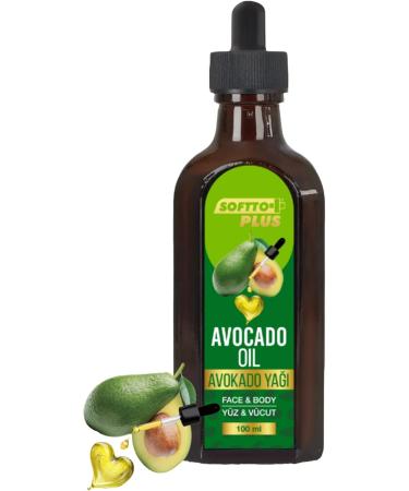 SofttoPlus Softto+Plus Avocado oil 100 ml natural care oil for face d collet and body moisturizing regenerating and antiaging - Buy Online on GoSupps.com
