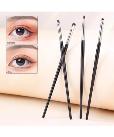 1/4Pcs Fine Horse Hair Eyes Makeup Brushes Eyeshadow Smudge Silkworm Eyelid Make Highlighter Up Lying Tools - Buy Online on GoSupps.com