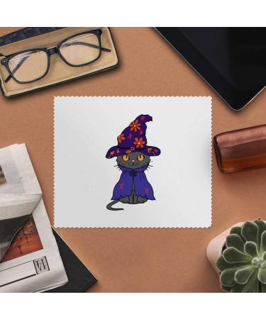 Azeeda Witch Cat Microfiber Glasses Cleaning Cloths - 2 Pack Perfect for Eyewear & Screen Cleaning - Buy Online on GoSupps.com