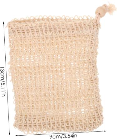 Mikinona 10pcs Net Bathing Soap Pouch Exfoliating Scrub Towel Bathing Supply Soap Foaming Ramie - Buy Online on GoSupps.com