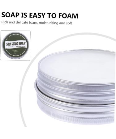 PAMINGONO 1pc Shaving Soap Shaving Cream for Men Foam Soap Cleaning Kit Aluminum Material Facial Soap Man Care 1 g (Pack of 1) Green - Buy Online on GoSupps.com