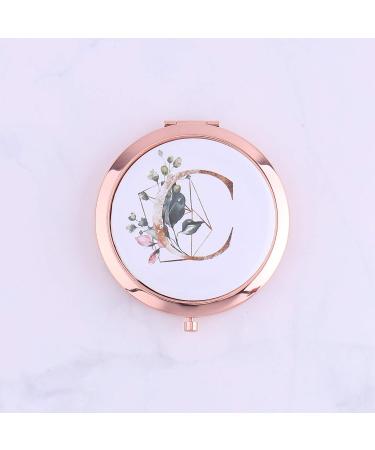 Wadbeev Silver Alphabet Compact Mirrors - Personalized Monogram Bridesmaid Proposal & Bachelorette Gifts (Set of 5-10) - Buy Online on GoSupps.com