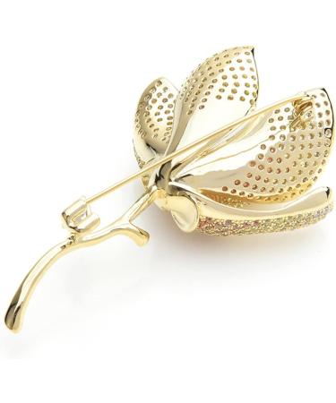 WIPPWER Pin Jewelry Gifts for Women Ladies Fashion Accessories Ladies Elegant Luxury Rhinestone Flower Brooch Flower Shape Wedding Banquet Brooch Brooches & Pins - Buy Online on GoSupps.com