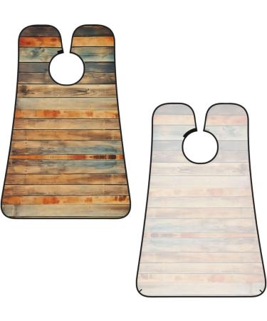 Wood Vintage Beard Bib | Rustic Beard Hair Catcher & Non-Stick Grooming Cloth | Ideal for Shaving Trimming & Gifts for Men - Buy Online on GoSupps.com