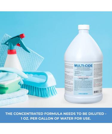 ForPro Professional Multi-Cide Hospital Grade Sanitizer & Disinfectant - 1 Gallon Refill (128 oz) | Bactericidal Fungicidal & Virucidal Cleaner - International Shipping Available - Buy Online on GoSupps.com