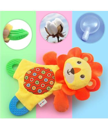 Teytoy My First Baby Teething Toy Set - Soft Crinkle Cloth Toys for Toddlers, Infants, and Kids - Perfect for Baby Shower Gift - Lion and Koala Design - Buy Online on GoSupps.com