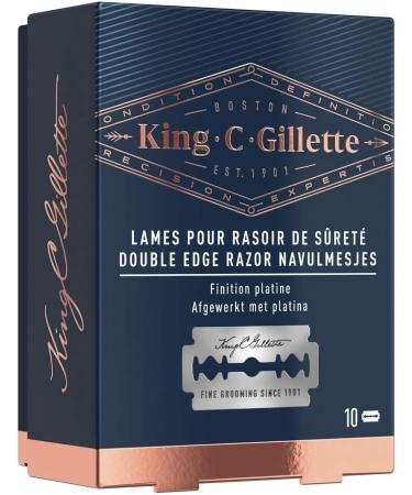 King C. Gillette Men's Razor Blades - 10 Pack | Perfect Gift Ideas for Men & Dads | Shop Internationally - Buy Online on GoSupps.com