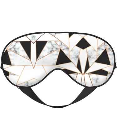 Black and White Marble Texture Eye Mask | Soft Sleep Mask for Men & Women | Perfect for Travel & Sleep - Buy Online on GoSupps.com