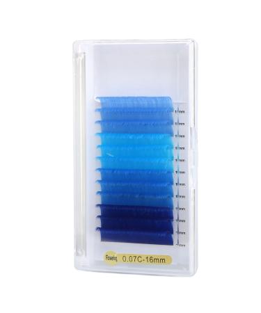 C Curl Lash Extensions Soft Easy To Operate Blue Lash Extensions Grafting 0.07mm Dense for Cosplay
