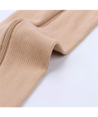 AxSpeed Compression Stockings for Men & Women - 15-20 mmHg Knee Socks with Open Toe for Running Fitness and Varicose Veins (2-Pack) - M Size - Skin Colors - Buy Online on GoSupps.com