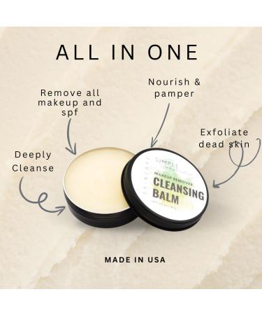Tallow Cleansing Balm - Natural Waterproof Makeup Remover | Grass-fed Beef Tallow & Papaya Enzyme | Sulphate Free Face Cleanser for Sensitive Skin | Made in USA - 3.17 oz/90 g - Buy Online on GoSupps.com
