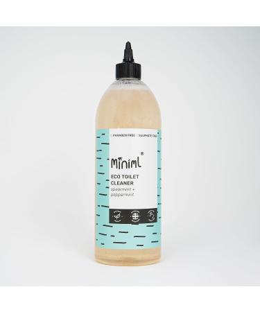 Miniml Eco Toilet Cleaner Spearmint & Peppermint 1L | Natural Limescale Remover & Antibacterial Bleach - Vegan & Cruelty Free - Buy Online on GoSupps.com