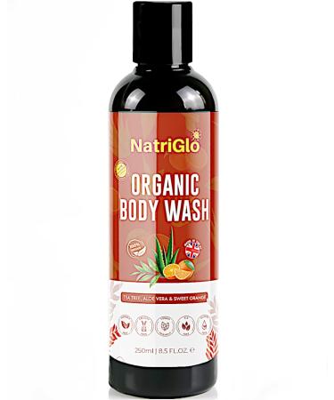 NatriGlo Organic Tea Tree Body Wash for Sensitive Skin Ringworms Itch Body Odour| Natural Body Wash for Dry Skin |Shower Gel for Women & Men