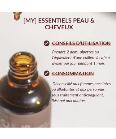  MiY MiY | Serum + Hair Oil Pack | Hair Growth & Anti-Hair Loss | Keratin Vegan Omega 3 6 9 Aloe Vera Ginkgo Biloba Oil Complex | Made in France - Buy Online on GoSupps.com