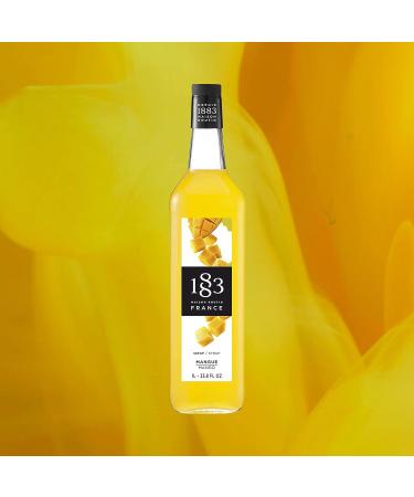 1883 Maison Routin Premium Mango Syrup for Iced Tea Cocktails Mocktails Smoothies Desserts Glass 1L - Buy Online on GoSupps.com