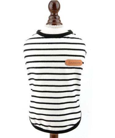 Smalllee Lucky Store | Stylish Summer Striped T-Shirts for Small & Medium Dogs & Cats - Perfect for Yorkies & Chihuahuas - Buy Online on GoSupps.com