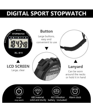 Buy Vicloon Digital Sport Stopwatch Timer - Large Display Alarm Calendar for Coaches & Athletes | Perfect for Running Swimming & More - Buy Online on GoSupps.com