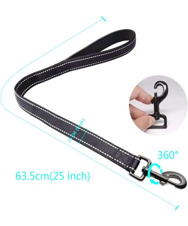 Dog Lead Short Training Dog leashes 25 inch Black - Buy Online on GoSupps.com