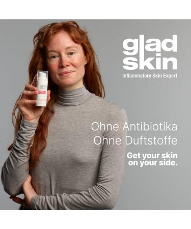 Gladskin ROSACEAR Cream 30ml | Reduce Rosacea Redness & Pustules | Hypoallergenic Dermatologically Tested - Buy Online on GoSupps.com