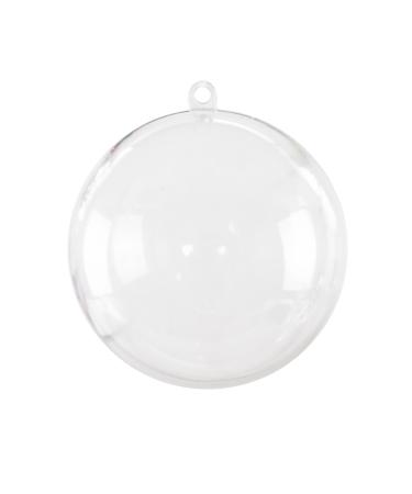 Super Z Outlet Clear Plastic Acrylic Bath Bomb Mold Shells Molding Balls Kit (80mm, 12 Pack)
