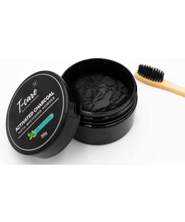 TCARE Charcoal Teeth Whitening Kit - 10-Piece Dental Care Set with Bamboo Toothbrush, Toothpaste, Powder, and Oil Pulling Packs for White Teeth, Fresh Breath, and Gum Health - Buy Online on GoSupps.com