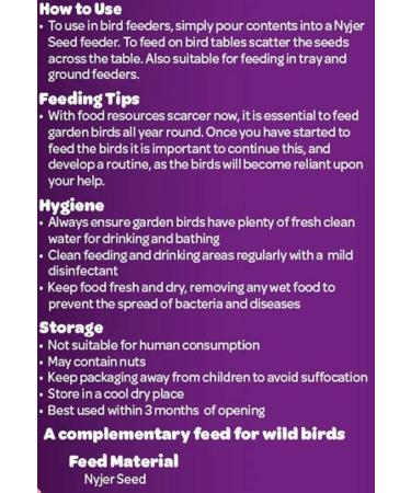 Peckish 60051274 Nyjer Bird Seed for Wild Birds 850 g Green 850 g (Pack of 1) Nyger Bird Seed for Wild Birds - Buy Online on GoSupps.com