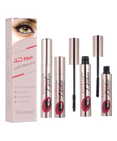 NuonoveStore Slik Fiber Mascara Waterproof Long Thick Eyelashes 4D Slik Mascara