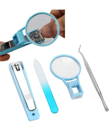 Elderly Nail Clippers with 2x Magnifying Glass Ergonomic Design for Fingers and Toenails - Buy Online on GoSupps.com