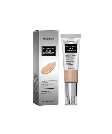 Eelhope Effective Face Tightener with Hyaluronic Acid Squalane and Aloe Vera 8-Hour Face Lift Cream for All Skin Types 1 FL OZ/30ml