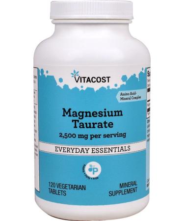 Vitacost Magnesium Taurate - 120 Vegetarian Tablets