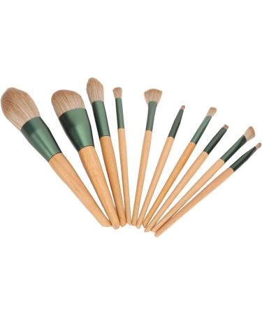 Makeup Brushes Set Ergonomic Soft Bristle Powder Brushes 10 Pieces with Storage Bag for Home - Buy Online on GoSupps.com