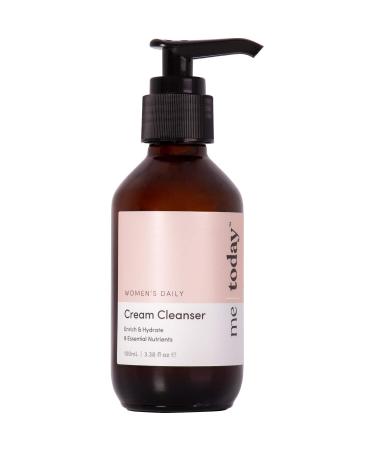 Women's Daily Cream Cleanser 100ml 9 Essential Nutrients Hydrating Face Wash Vitamin C and E Natural Ingredients Vegan