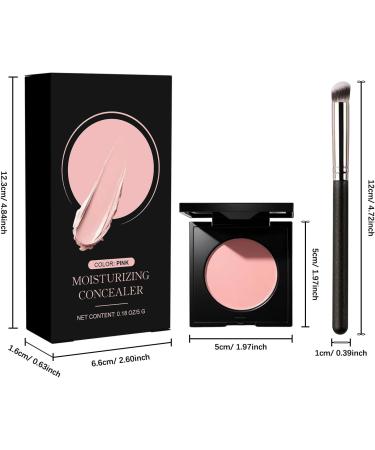 Ekyoune Under Eye Brightener Concealer Pink Under Eye Brightener and Color Corrector Effectively Cover Dark Circles Moisturizing Waterproof Foundation Light to Medium Skin Tone - Buy Online on GoSupps.com