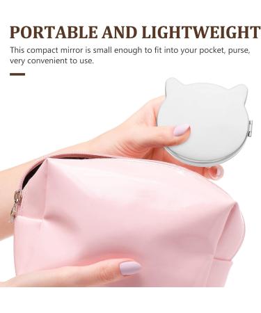 FOMIYES Cat Shaped Compact Makeup Mirror - Double Sided Travel Vanity Mirror - Buy Online on GoSupps.com