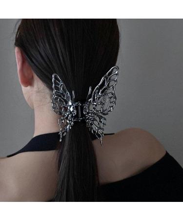 Women Hair Claw 2pcs Exquisite Butterfly Hair Claw Clip Elegant Hair Styling Clip Nonslip Ponytail Clip Trendy Headwear style2 - Buy Online on GoSupps.com