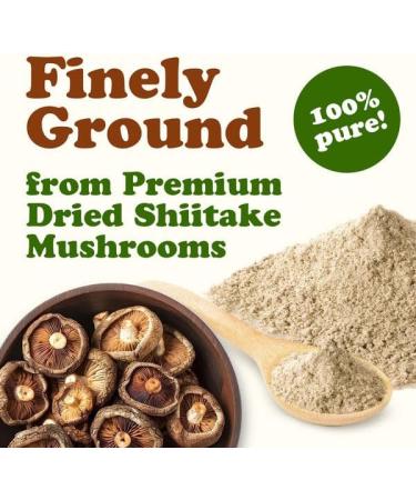 Food to Live Shiitake Mushroom Powder 6 Ounces Finely Ground from Premium Dried Shiitake Kosher Vegan Bulk 6 Ounce (Pack of 1) - Buy Online on GoSupps.com