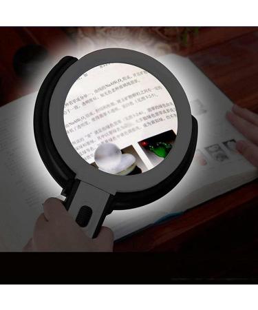 Portable Illuminated Magnifiers Desktop LED Light Hand Held Foldable with Lens Reading Hobbies Maps Crafts Full of Stars - Buy Online on GoSupps.com
