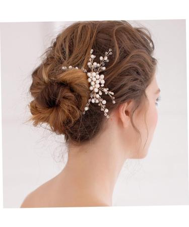 Ipetboom Bridal Headpiece Women Hairpin Bridal Wedding Tiara Wedding Hair Comb Crystal Headpiece Wedding Headpiece Bride Hair Accessories Pearl Bridal Tiara - Buy Online on GoSupps.com