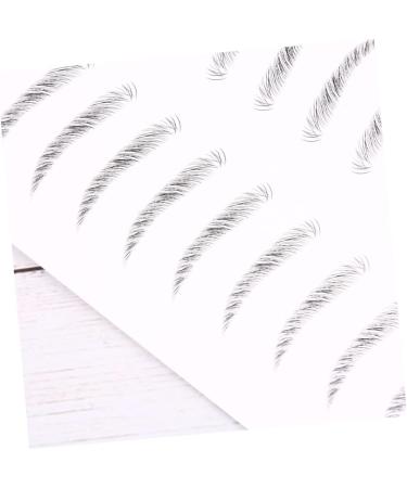 Balacoo 4 Sheets Pairs Black Makeup Artificial Eyebrow Patch Brow Tatoo Eyebrow Stickers Eyebrows 3d Make up - Buy Online on GoSupps.com