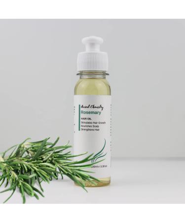 100ML Rosemary Oil For Hair Hair Growth Blend Of Rosemary Essential Oil Castor Oil Sweet Almond Oil | Rosmarin Oil Hair Growth Rosemary Oil For Hair Growth Dry Damaged Hair Mask UK