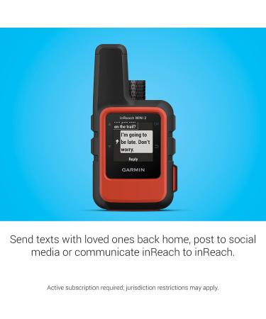 Garmin inReach Mini 2 - Lightweight Compact Satellite Communicator for Hiking - Orange - Buy Online on GoSupps.com