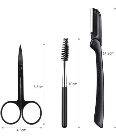 Jiamian 12-Part Eyebrow Trim Set Professional Eyebrow Care Tools with Scissors Tweezers & Brushes for Perfectly Shaped Eyebrows - International Shipping Available - Buy Online on GoSupps.com