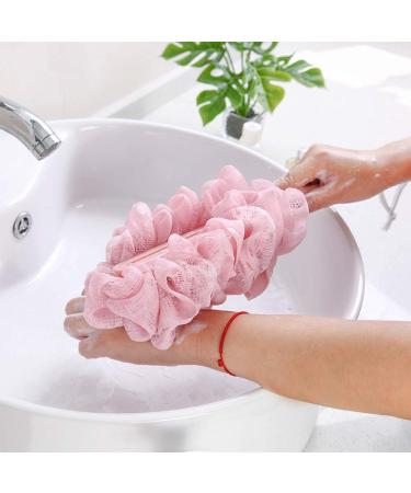 Arswin Back Scrubber 4-Pack | Long Handle Loofah Bath Brush for Exfoliating | Ideal for Men, Women & Family - Buy Online on GoSupps.com