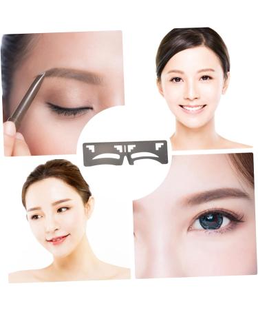 FOMIYES 10 Pcs Eyebrow Ruler Microblading Stencil Tool Brow Makeup Supplies Artifact Stainless Steel - Buy Online on GoSupps.com