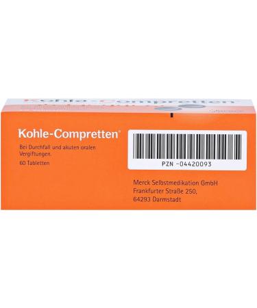 Buy Coal Comprettes Tablets (60 Pieces) - Effective Natural Remedy for Digestive Health | International Shipping Available - Buy Online on GoSupps.com