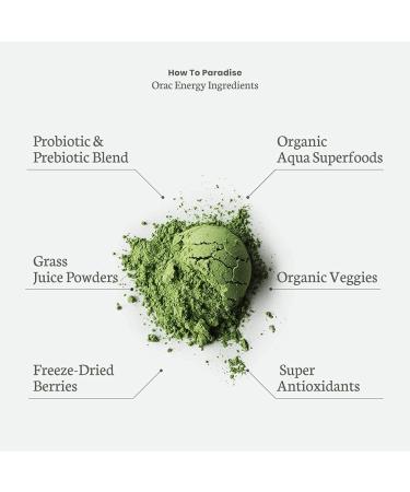 Paradise Herbs ORAC-Energy Greens 12.8 oz - Superfood Powder for Antioxidant Support - Buy Online on GoSupps.com