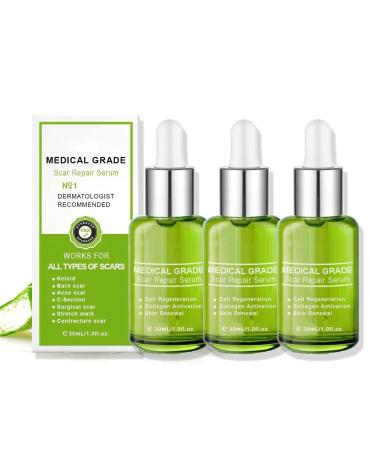 3 Pcs Goopgen Advanced Scar Repair Serum Goopgen Medical Grade Scar Repair Serum Scar Remove Medical Grade Scar Spray for All Types of Scars