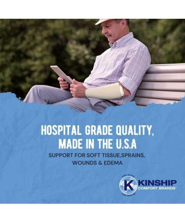 Kinship Comfort Brands KinGrip Tubular Elastic Support Bandage - Size F 4 x 10 MTR | Latex-Free Wound Care for Edema & Lymphedema Support | Made in USA - Buy Online on GoSupps.com